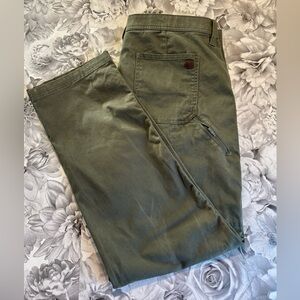 WP Weatherproof Men’s Green Olive Pants Size 36x32 Cotton Stretch Outdoor